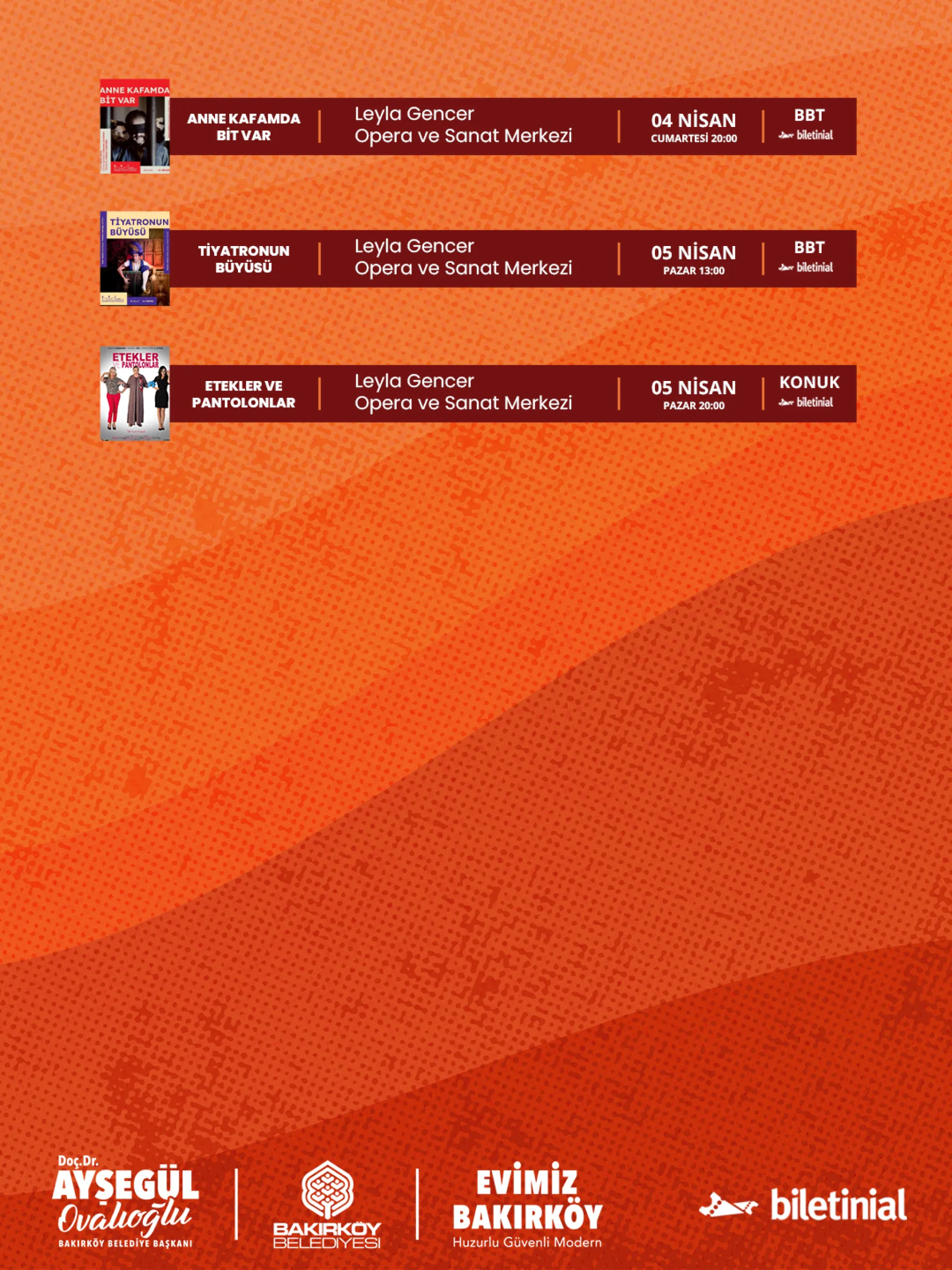 BAKIRKÖY'DE BU HAFTA