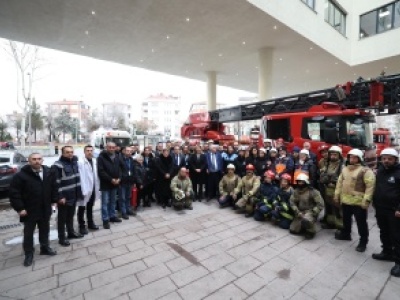 BAKIRKÖY BELEDİYESİNDE YANGIN TATBİKATI GERÇEKLEŞTİRİLDİ