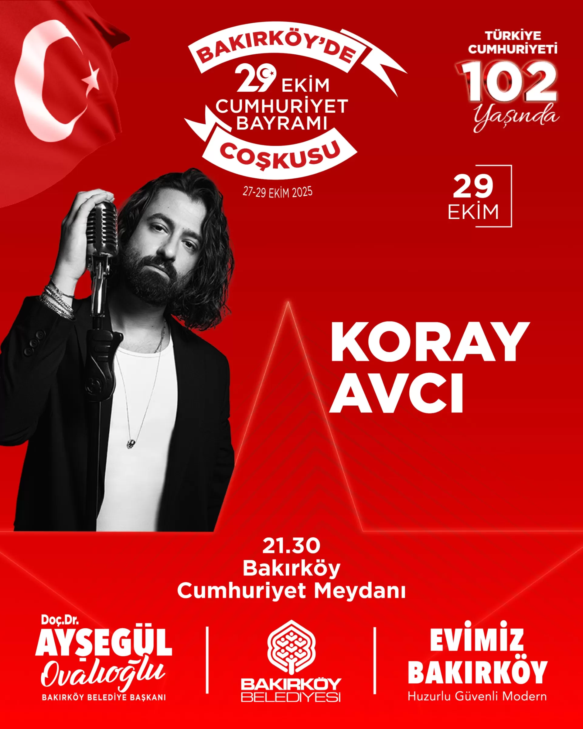 BAKIRKÖY’DE 3 GÜN BOYUNCA CUMHURİYET BAYRAMI COŞKUSU YAŞANACAK