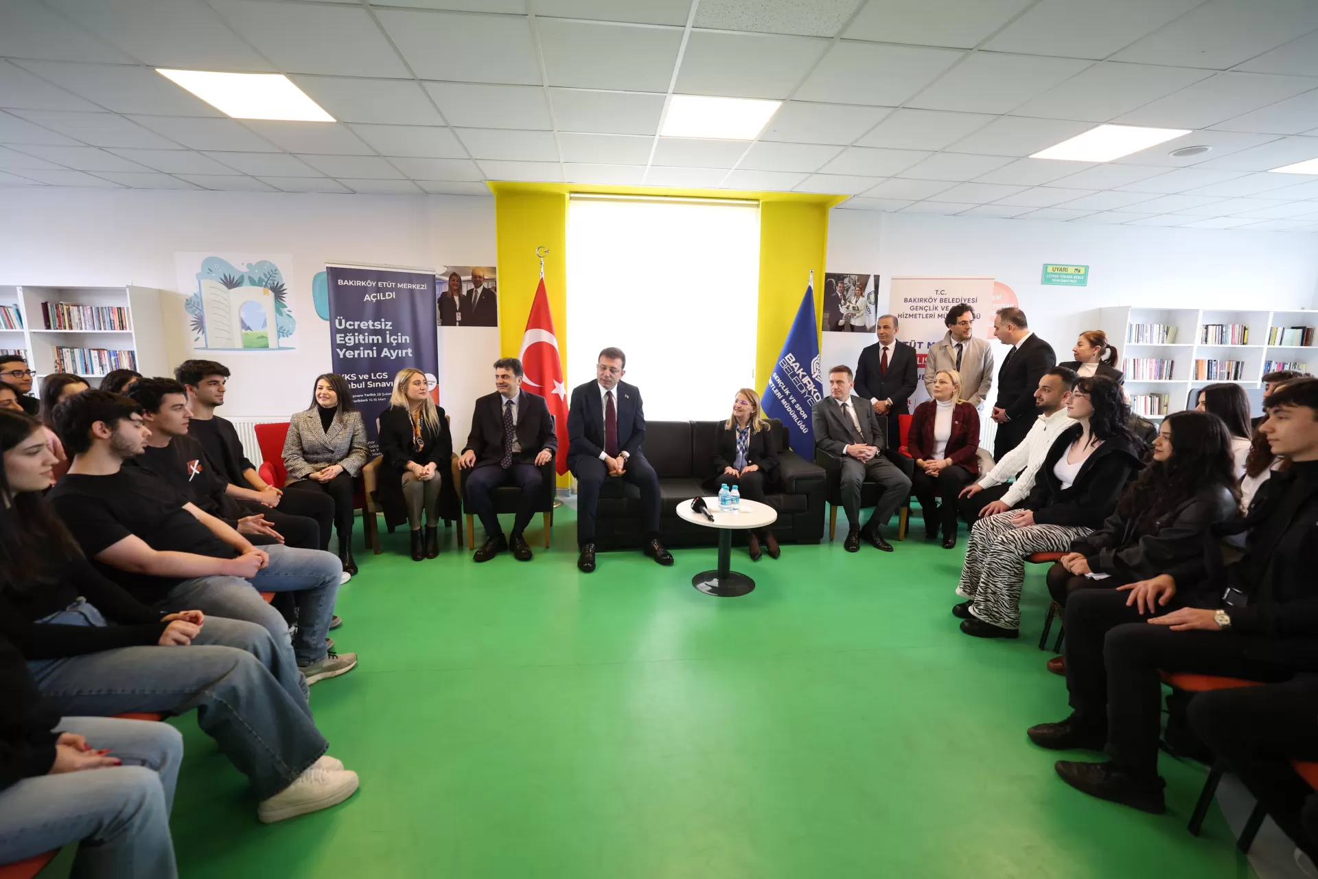 İMAMOĞLU VE OVALIOĞLU ETÜT MERKEZİNİN AÇILIŞINI YAPTI