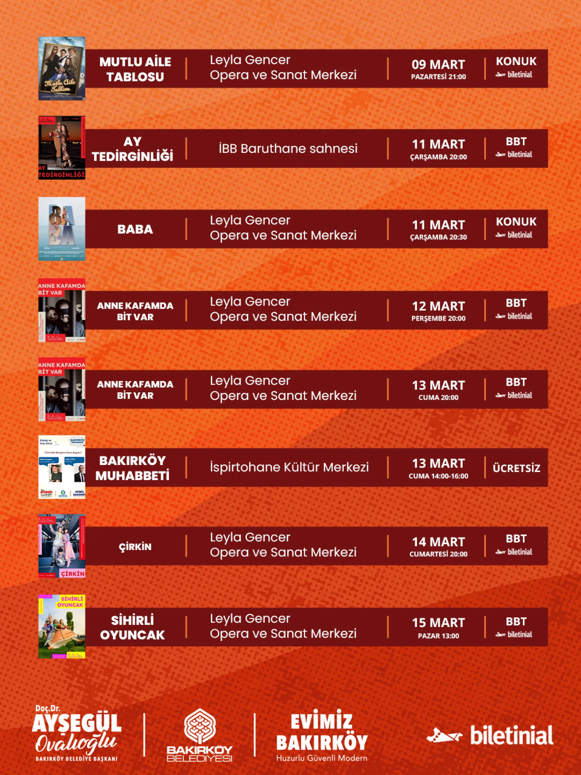 BAKIRKÖY'DE BU HAFTA