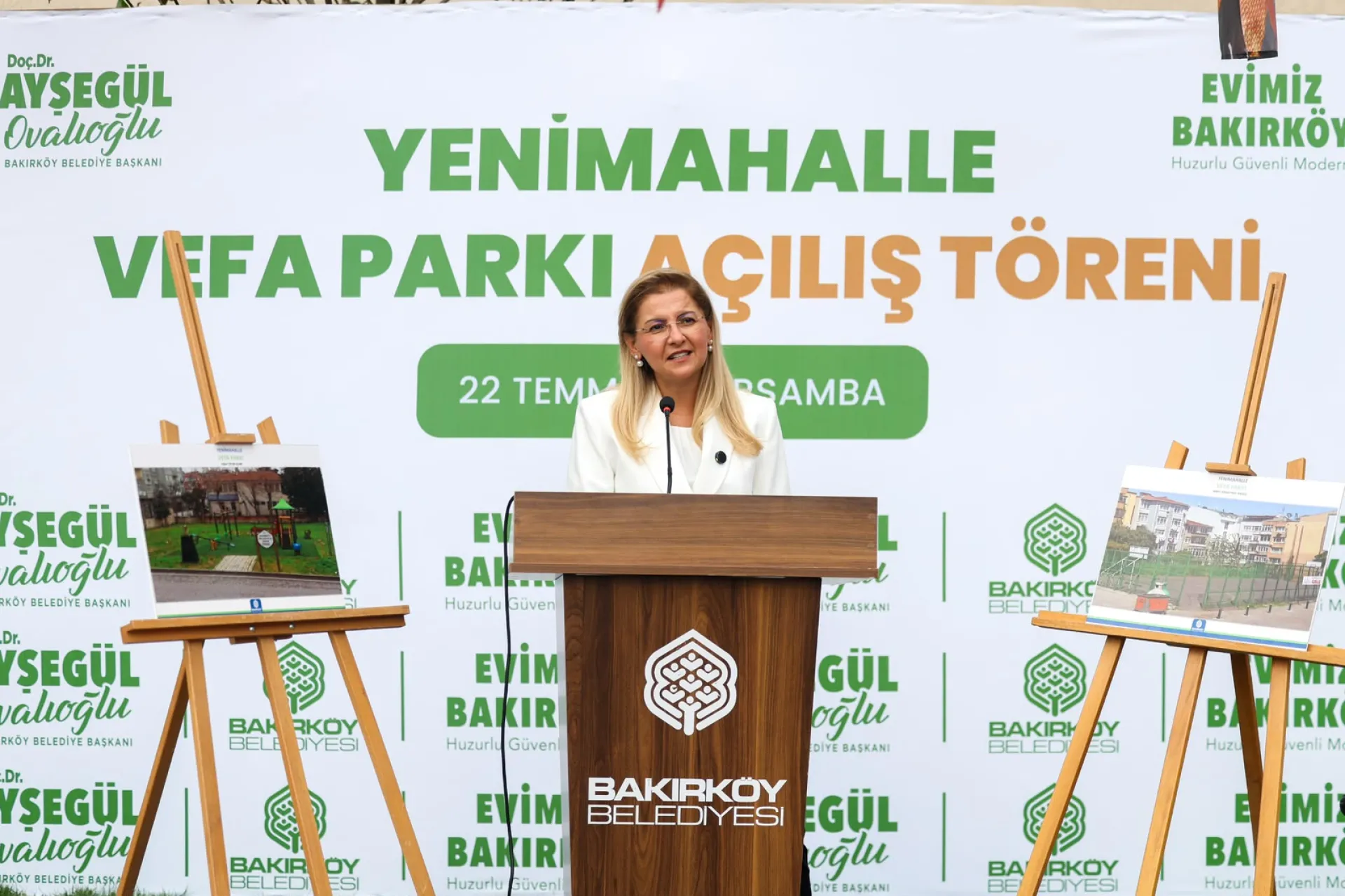 BAKIRKÖY VEFA PARKI YENİLENEN YÜZÜYLE HİZMETE AÇILDI